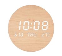 Agwuoetr Reloj de Pared LED Reloj PortáTil Sala de Estar Hogar Dormitorio Reloj Silencioso Estilo Escandinavo Reloj de Pared de Moda,D