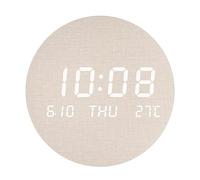 Agwuoetr Reloj de Pared LED Reloj PortáTil Sala de Estar Hogar Dormitorio Reloj Silencioso Estilo Escandinavo Reloj de Pared de Moda,C
