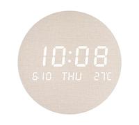 Agwuoetr Reloj de Pared LED Reloj PortáTil Sala de Estar Hogar Dormitorio Reloj Silencioso Estilo Escandinavo Reloj de Pared de Moda,A