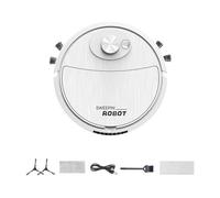 Agwuoetr Robot de Barrido USB Aspirador Trapeador 3 en 1 Barrido de Limpieza de Arrastre InaláMbrico Inteligente para el Hogar Oficina-B