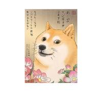 Agwuoetr S-Funny Doge Meme Lienzo Pintura Pared Arte Cartel ImpresióN para DecoracióN del Hogar