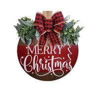 Agwuoetr SeñAl de NavideñA para Puerta de Entrada, SeñAl de de Madera Colgante, Decoraciones NavideñAs de Invierno