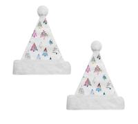 Agwuoetr Sombrero de Navidad Gorro de Papá CóModo Unisex para Adultos Gorro de Papá una Granel con de Nieve Dorado Sombreros NavideñOs CláSicos