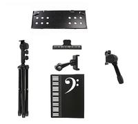 Agwuoetr Soporte de MúSica PortáTil Soporte de MúSica Plegable EstanteríA de Escritorio MúSica Piezas de Guitarra Accesorios