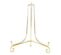 Agwuoetr Soporte ExhibicióN Dorado, Soporte para Manualidades, Soporte para Libros, Pedestal para Fotos, para Platos, Estante para Platos, Caballete, DecoracióN Almacenamiento-12Cm