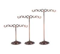 Agwuoetr Soporte para Aretes, 3 Piezas Soporte para Aretes Soportes de ExhibicióN para Aretes Organizador de Almacenamiento Estante de Metal para JoyeríA FotografíA Collar A