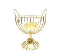 Agwuoetr Soporte para CáPsulas de Café para Tazas, Soporte para CáPsulas de Café, Soporte para Tazas de Café para Mostrador, Organizador de Almacenamiento de CáPsulas de Café Dorado