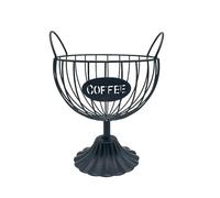 Agwuoetr Soporte para CáPsulas de Café para Tazas, Soporte para CáPsulas de Café, Soporte para Tazas de Café para Mostrador, Organizador de Almacenamiento de CáPsulas de Café Negro