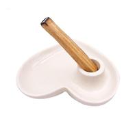 Agwuoetr Soporte, Varillas de Incienso de CeráMica, Soporte de Madera AromáTica y Recogedor de Cenizas, Quemador de Incienso Resistente y Bien Hecho