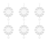 Agwuoetr Sublimation Wind Spinner Blanks 3D Wind Spinners Hanging Wind Spinners para DecoracióN de JardíN Al Aire Libre F-8 Pulgadas Star Lace