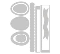 Agwuoetr Troqueles de Corte de Metal con Forma de Caja de Huevos de Pascua, Plantilla para áLbum de Recortes de Datos Slimline Essentials para Manualidades de Tarjetas Hechas una Mano DIY