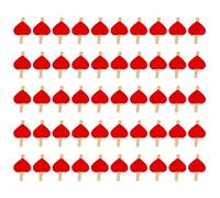 Agwuoetr Un CorazóN Amor Ropa de Madera Papel FotográFico Clavija Mini Pinza para Ropa Clips para Postales DecoracióN de Boda en Casa PapeleríA