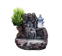 Agwuoetr Un Quemador de Incienso MontañAs RíO Cascada Fragancia Chimenea Reflujo Humo Incensario Titular DecoracióN para el Hogar
