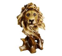 Agwuoetr Una Estatua de Cabeza de Animal de RaíZ de ImitacióN, Escultura Retro, Adornos de Resina Artificial, Adecuada para Regalos de Oficina y DecoracióN