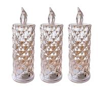 Agwuoetr Vela LED Sin Llama, LáMpara de Vela de PláStico Reutilizable, Candelita, Luces Nocturnas para Bodas, DíA de San ValentíN, Decoraciones NavideñAs A