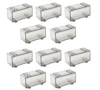 Agwuoetr Vitrina de AcríLico Transparente de 10 Piezas para Molde de Coche, Ruedas, Vitrina de Modelo de Coche, Vitrina de Ruedas A Escala B