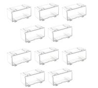 Agwuoetr Vitrina de AcríLico Transparente de 10 Piezas para Molde de Coche, Ruedas, Vitrina de Modelo de Coche, Vitrina de Ruedas A Escala A
