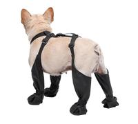 Agwuoetr Zapatos para Perros Protectores de Patas de Perro Impermeables a Prueba de Suciedad con Tirantes Botines de Lluvia para Perros Antideslizantes para Invierno Nieve al Aire Libre,S