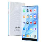 AGXOV 96GB Reproductor MP3 con Bluetooth y Wi-Fi, 5 Pulgadas Pantalla Táctil MP4 Player, Reproductor de Música Android con Spotify, Amazon Music, Deezer, Radio FM, Lector de E-Books, Azul & Blanco
