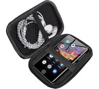 AGXOV M302 Funda MP3 Player 4,02 Pulgadas,Soporte con mosquetón de Metal,para Organizar Grabadora de Voz, para Bluetooth MP3 / MP4 Player/Auriculares/iPod Touch (Negro)