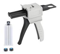 AGYFFD - Pistola de pegamento epoxi AB de 50 ml con cartucho incluido, dispensador doble 1:1 para resina y adhesivo, pistola de boquilla de mezcla manual para reparaciones de bricolaje, fabricación de