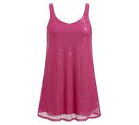 AGYMNX Vestido de mujer con lentejuelas y brillo para mujer, sexy con tirantes, con V profunda, espalda descubierta, brillante, glitter, tubo, para club, cóctel, fiesta, Rosa, XL-XXL