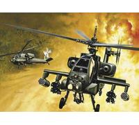 AH-64 Apache Helicóptero Modelo De Plástico 1:72 ITALERI