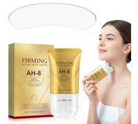 AH-8 Crema de Cuello Reafirmante, Colágeno para Reafirmar y Tonificar la Piel, Crema Reafirmante con Rodillo de Masaje y Parches para el Cuello, Hidratante para Hombres y Mujeres, 120 g