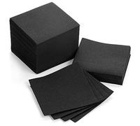 AH AMERICAN HOMESTEAD Servilletas de cóctel, servilletas desechables para bebidas/bar, servilletas cuadradas similares al lino negro para uso diario, fiestas o bodas, 4.75 x 4.75 pulgadas (600
