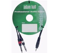 ah Cables Adam Hall - Cable de audio (6 m, 1 conector jack de 3,5 mm a 2 conectores mono de 6,3 mm)