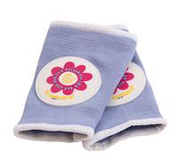 Ah Goo Baby Kneekers KN-PPWR-12(P/LRG) - Rodillera, diseño de flor, color azul