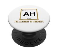 Ah The Element of Surprise Chemistry Science Humor PopSockets PopGrip Adhesivo