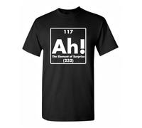 Ah! The Element of Surprise Sarcastic Humor Graphic Novelty Funny T Shirt Black 3XL