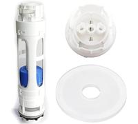 AH0004800R D2D - Válvula de cisterna de doble descarga con sello de arandela de diafragma extra AH0007100R, para sistemas de descarga de inodoro Roca