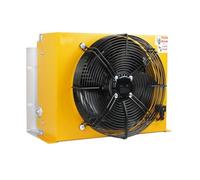 AH1012T-CA Enfriador de aire con ventilador, enfriador de aceite hidráulico, enfriador de tanque, radiador de aceite refrigerado por aire Gran área de disipación de calor(12V)