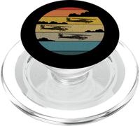 AH64 Apache Retro Helicóptero Volar AH-64 Apache PopSockets PopGrip para MagSafe