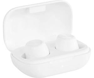 Aha - Auriculares intraurales con Bluetooth, Auriculares True Wireless con micrófono, Color Blanco, Almohadillas de Silicona, batería de 4 Horas