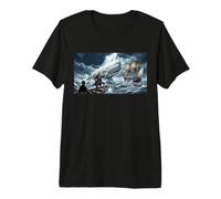Ahab se enfrenta a la Ballena Blanca Moby-Dick Camiseta Premium