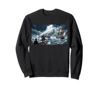 Ahab se enfrenta a la Ballena Blanca Moby-Dick Sudadera
