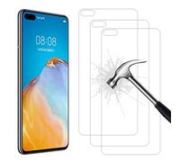 AHABIPERS - Protector de pantalla para Huawei P40/Huawei P40 5G (cristal templado, HD Full Coverage Premium Film, sin burbujas, antiarañazos, ultra claro protector de pantalla para Huawei P40/P40 5G,