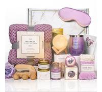 AHAGIFTREE Cestas de regalo para mujer, 11 regalos de cumpleaños, piensa en ti, día de la madre, agradecimiento, cuidado personal, paquete de cuidado, relajación, regalos de nuevos comienzos para