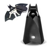 Ahaimy Llavero de Batman, Estuche de llaves de Batman de piel sintética, Estuche de llaves de piel sintética con cartera, Llavero de murciélago, Organizador de llaves de auto de cuero, Para todo tipo