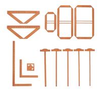 AHANDMAKER 13 piezas de encuadernación de libros fáciles de scrapbooking herramientas de fabricación de libros completos grandes plantillas y sastres guiado kit para álbumes, diarios, cuadernos