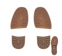 AHANDMAKER 2 pares de 2 estilos de repuesto para suelas de zapatos de goma media suela y tacones antideslizante almohadilla de talón protector de suelo de zapatos reparación de zapatos reemplazo para