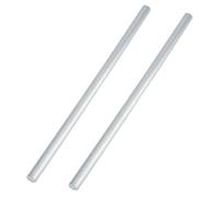 AHANDMAKER 2 varillas de zinc de 9,84 x 0,39 pulgadas/25 x 1 cm, barra de zinc de alta pureza para experimentos científicos, investigación, bricolaje, aficiones, color platino