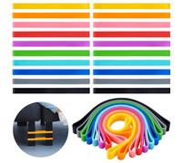 AHANDMAKER 20 bandas para sillas para personas con pies inquietos, 10 colores, bandas elásticas de silicona elástica, bandas inquietas para sillas de aula, se adapta a Sensory Fidget y ADHD, 5,3 x