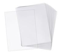 AHANDMAKER 20 Piezas de Placa de Poliestireno Flexible Transparente, 20x30cm Hoja de Plástico Transparente con Papel Protector para Artesanía, Ventanas, Marcos de Fotos