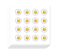 AHANDMAKER 320 calcomanías de huevo frito, calcomanías de papel de huevo frito, calcomanías autoadhesivas para regalos de fiesta, sellos de sobre, calendario planificador, álbumes de recortes,