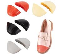 AHANDMAKER 4 pares de rellenadores de zapatos insertos 4 colores almohadilla para los dedos de los pies rellenos para zapatos demasiado grandes insertos hacen que los zapatos sean aptos para botas
