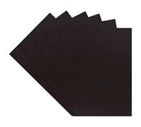 AHANDMAKER 6 hojas de plástico negro, lámina de plástico ABS, lámina de plástico duradera con película protectora, para proyectos de modelado de bricolaje, artes y manualidades (19,9 x 30,1 x 0,05 cm)